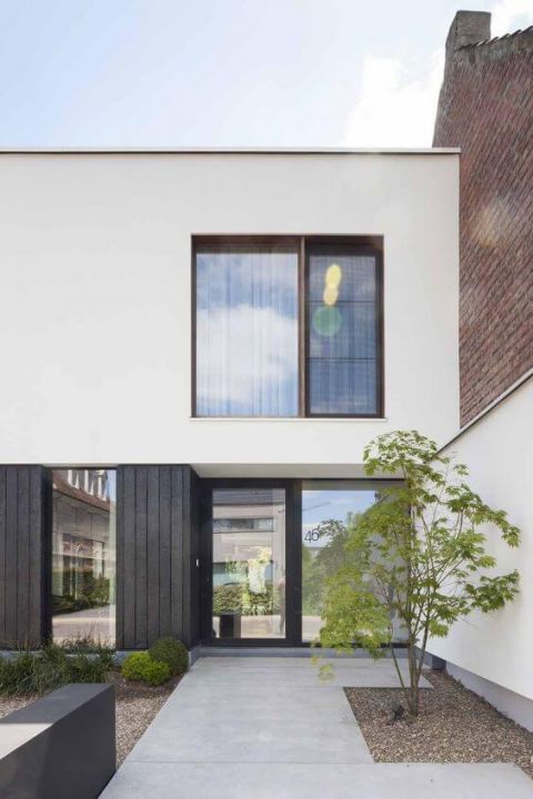 Binnenkomen in patio