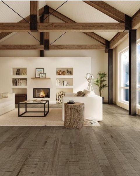 Dakspant zichtbaar in woonkamer en keuken