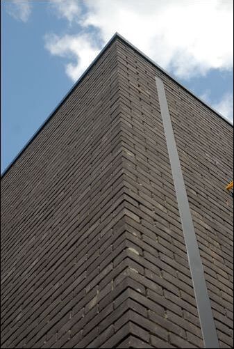 Ingewerkte regenafvoer om strak volume te creëren