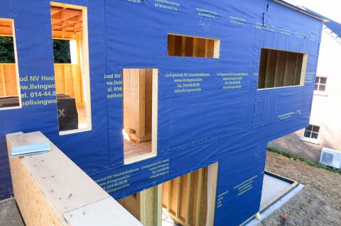 Wandopbouw Houtskelet Livingwood