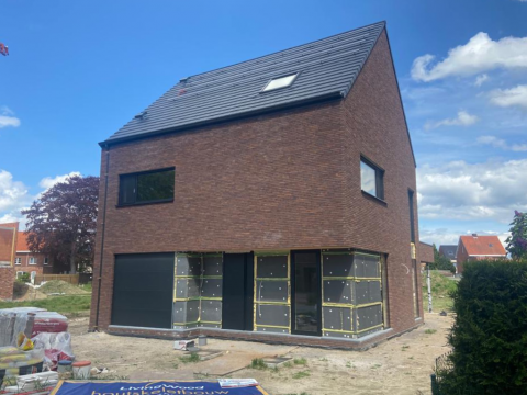 Moderne Halfopen Bebouwing In Houtskelet In Vosselaar